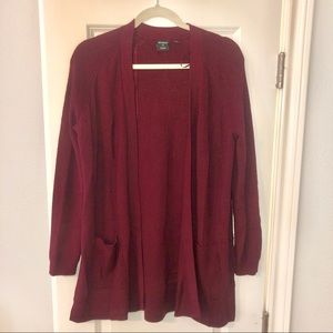 NWOT maroon cardigan
